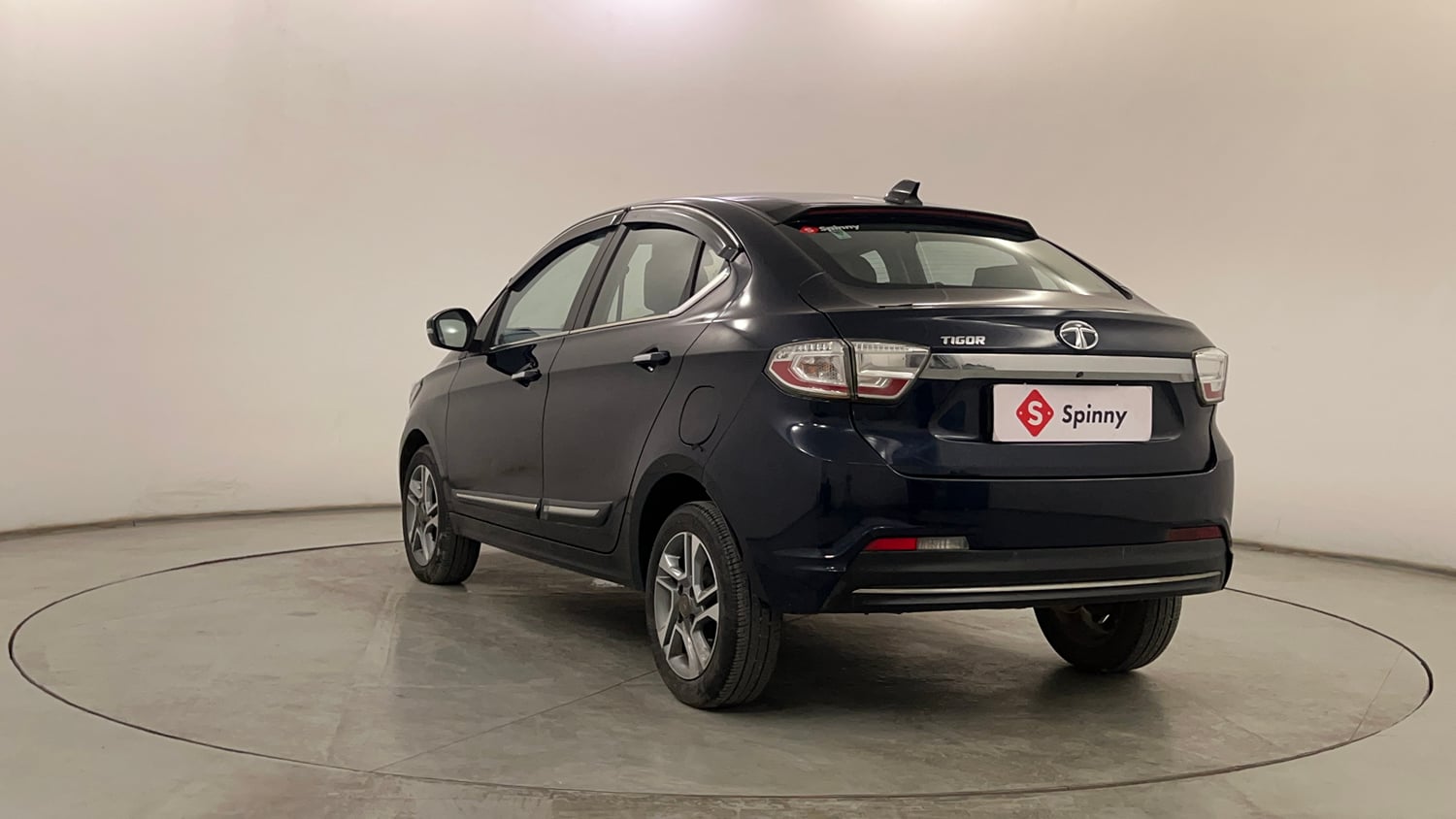 Used 2022 Tata Tigor XZ Plus Petrol Manual exterior LEFT REAR CORNER VIEW