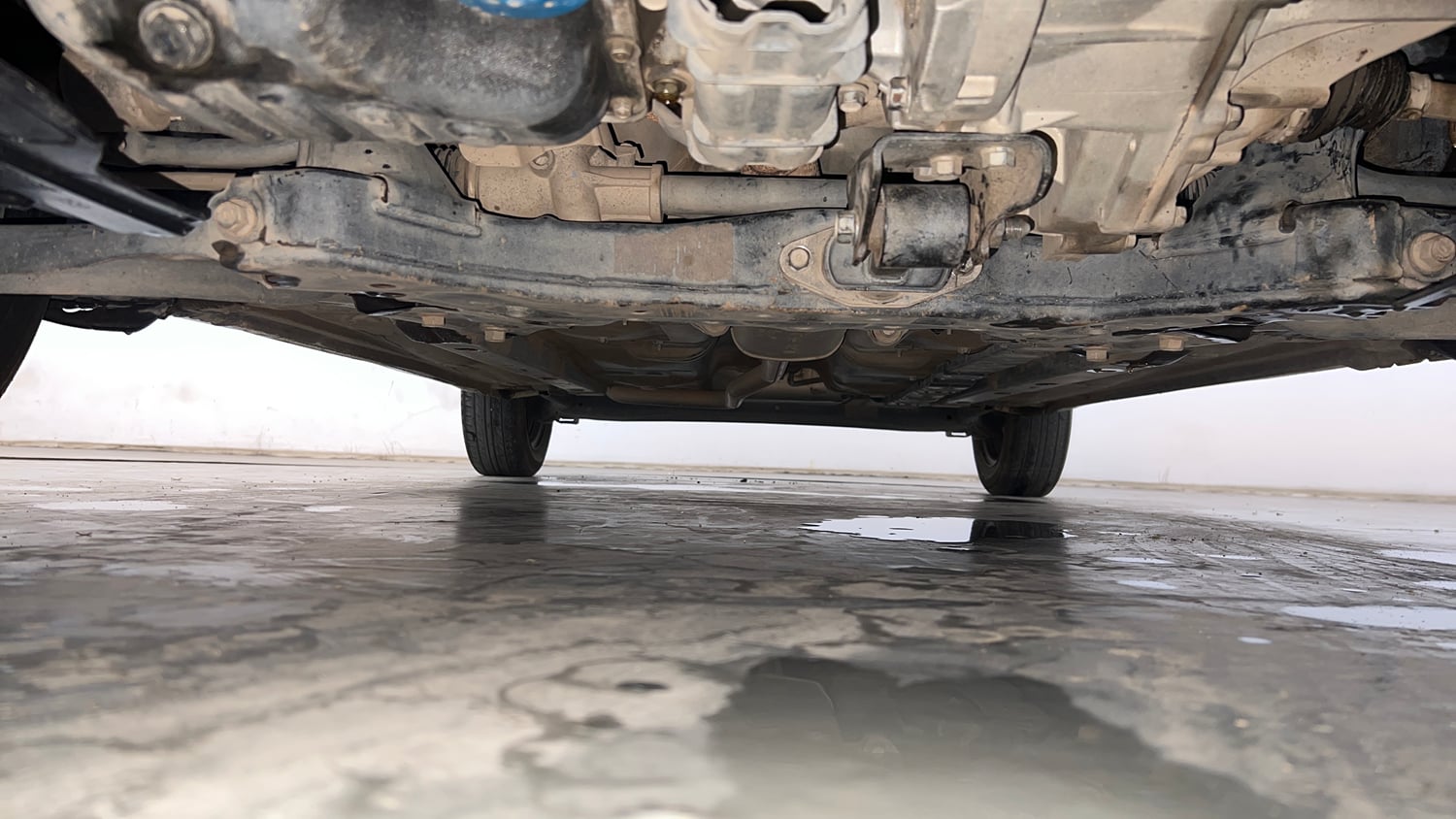 Used 2017 Hyundai Grand i10 Sportz (O) 1.2 Kappa VTVT Petrol Manual extra FRONT LEFT UNDERBODY VIEW