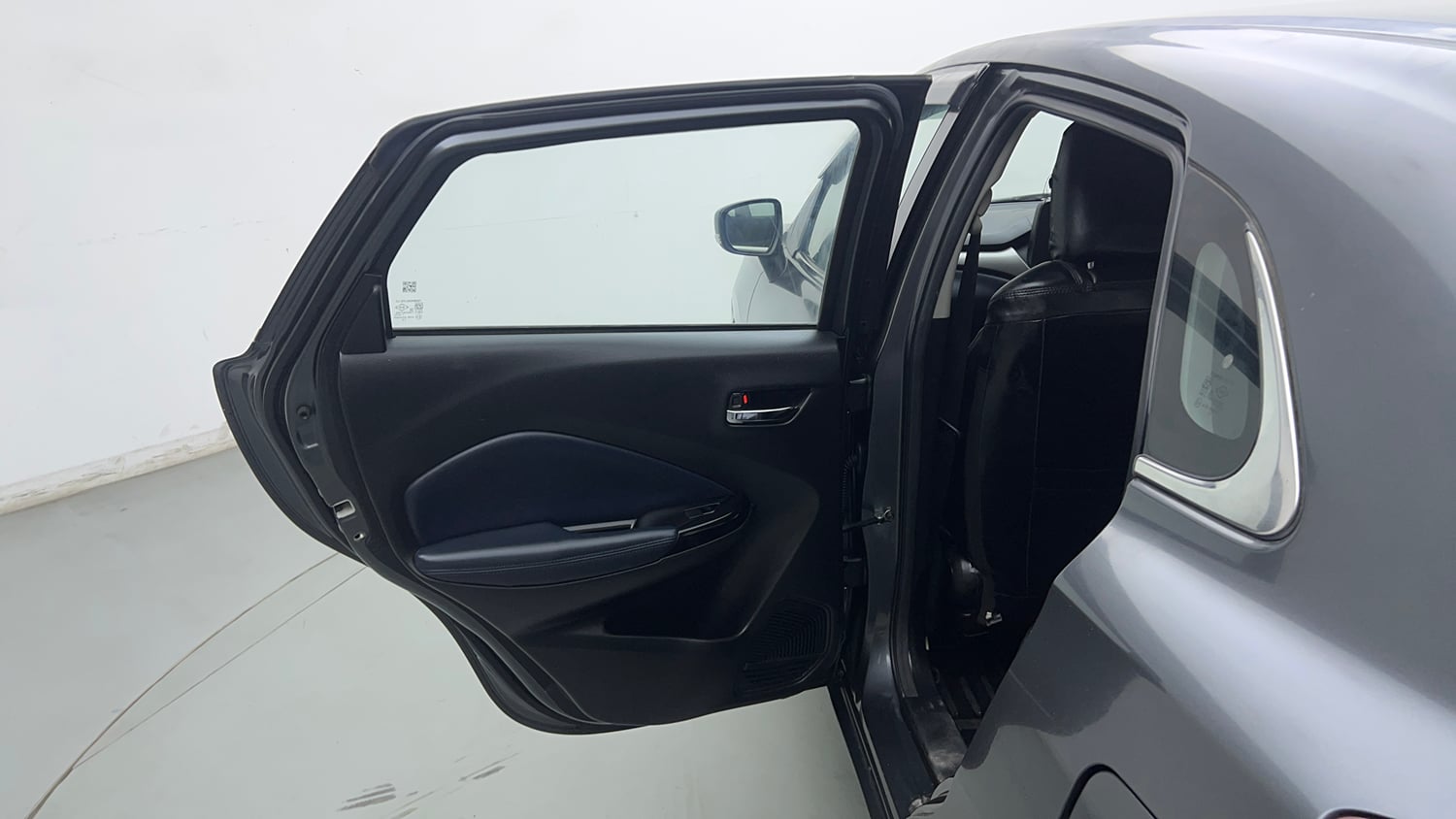 Used 2024 Maruti Suzuki Baleno Zeta MT Petrol Manual interior LEFT REAR DOOR OPEN VIEW