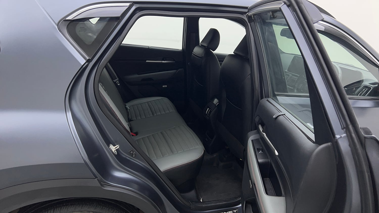 Used 2024 Kia Sonet X Line 1.0 Turbo Petrol DCT Petrol Automatic interior RIGHT SIDE REAR DOOR CABIN VIEW