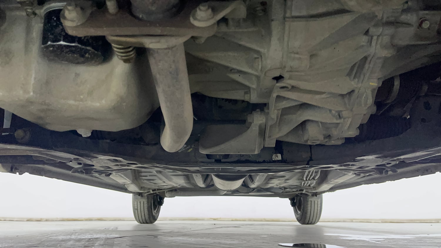 Used 2023 Maruti Suzuki Wagon R ZXI 1.2 AGS Petrol Automatic extra FRONT LEFT UNDERBODY VIEW