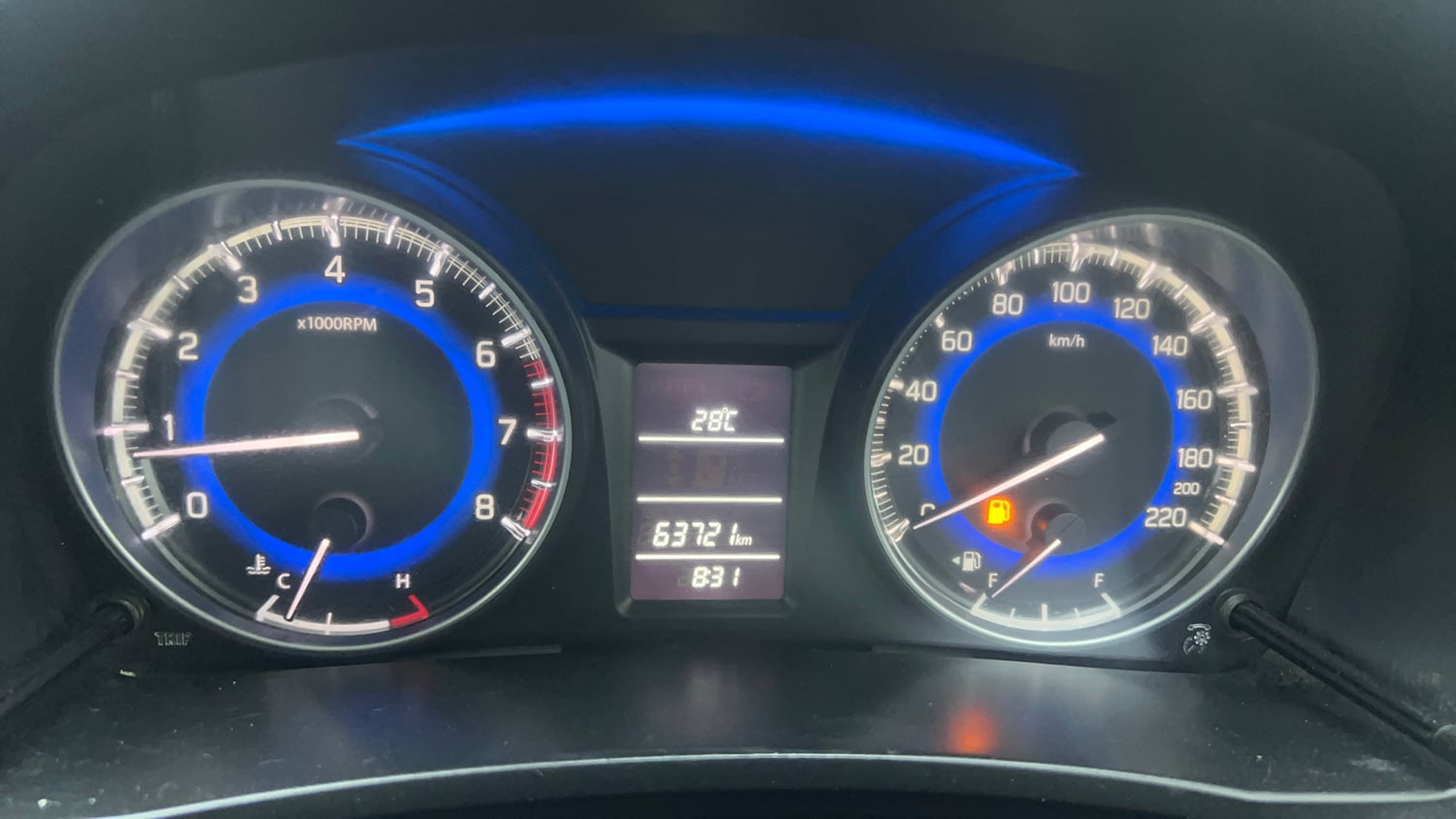 Used 2016 Maruti Suzuki Baleno Delta 1.2 Petrol Manual interior CLUSTERMETER VIEW