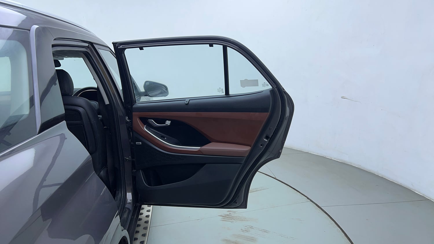 Used 2021 Hyundai Alcazar Platinum (O) 6 STR 2.0 Petrol AT Petrol Automatic interior RIGHT REAR DOOR OPEN VIEW