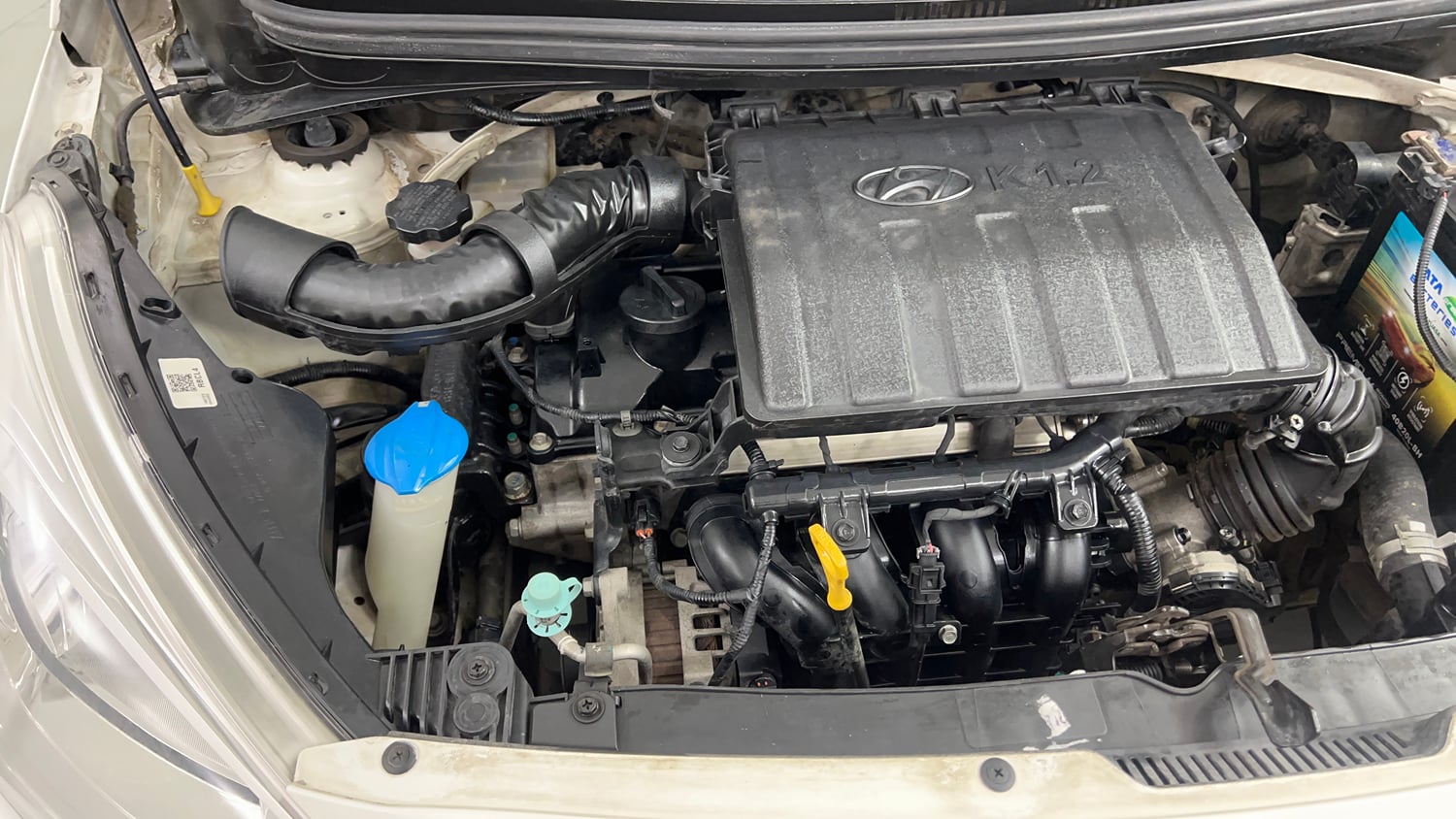 Used 2017 Hyundai Grand i10 Sportz (O) 1.2 Kappa VTVT Petrol Manual engine ENGINE RIGHT SIDE VIEW