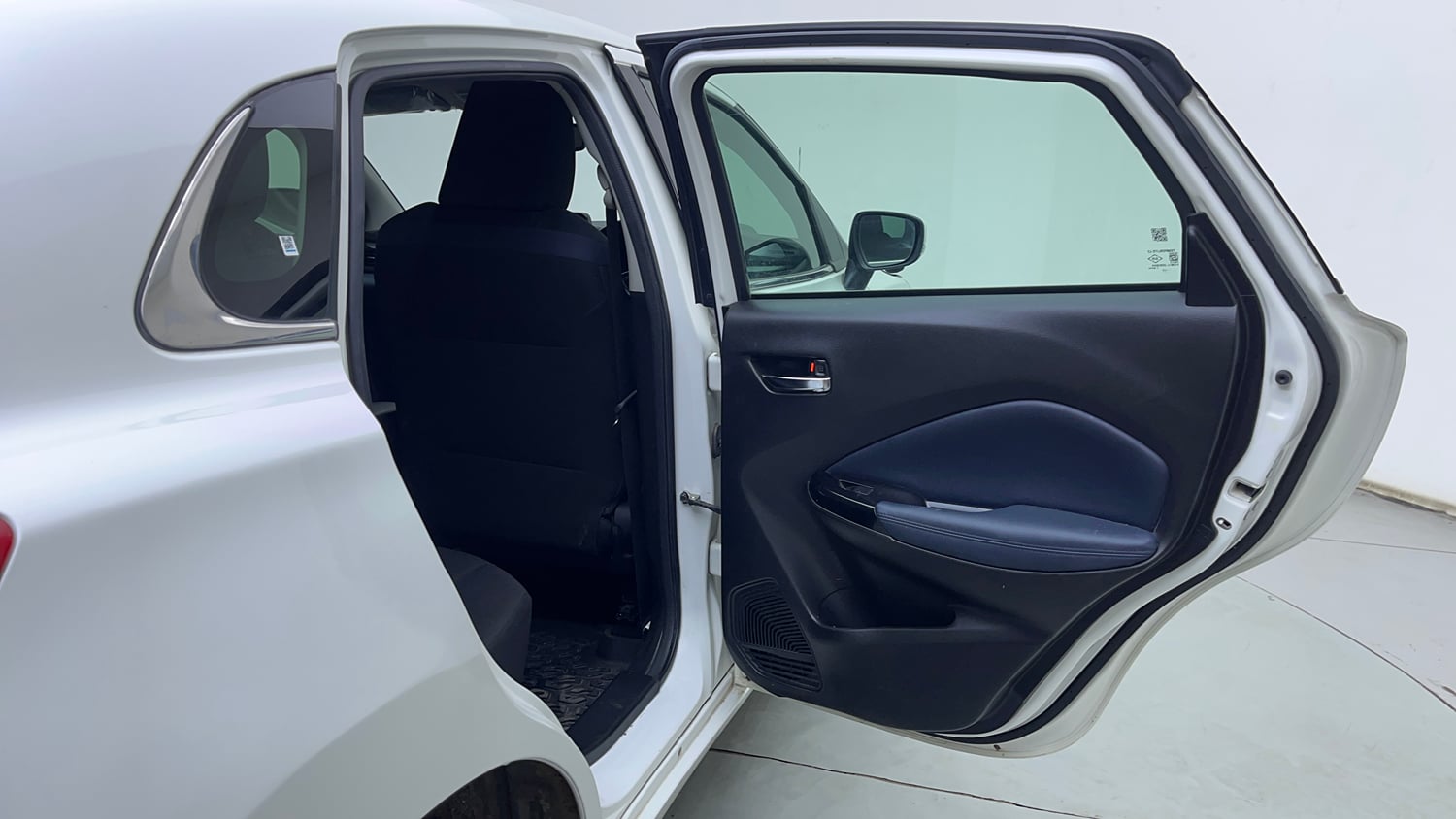 Used 2023 Maruti Suzuki Baleno Alpha AGS Petrol Automatic interior RIGHT REAR DOOR OPEN VIEW