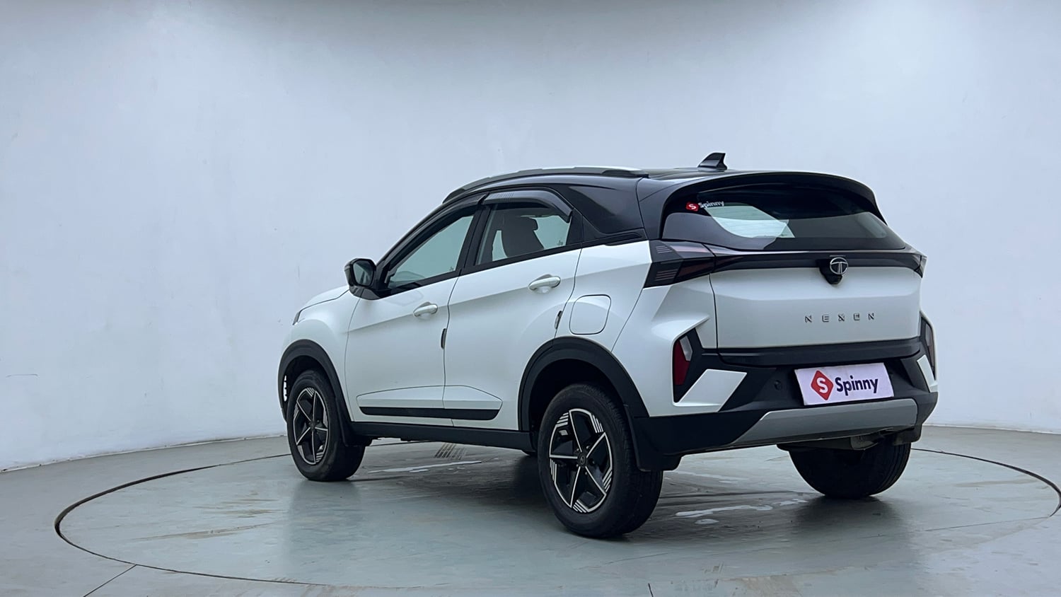Used 2023 Tata Nexon Fearless Plus S 1.2 Revotron Petrol 7DCA DT Petrol Automatic exterior LEFT REAR CORNER VIEW