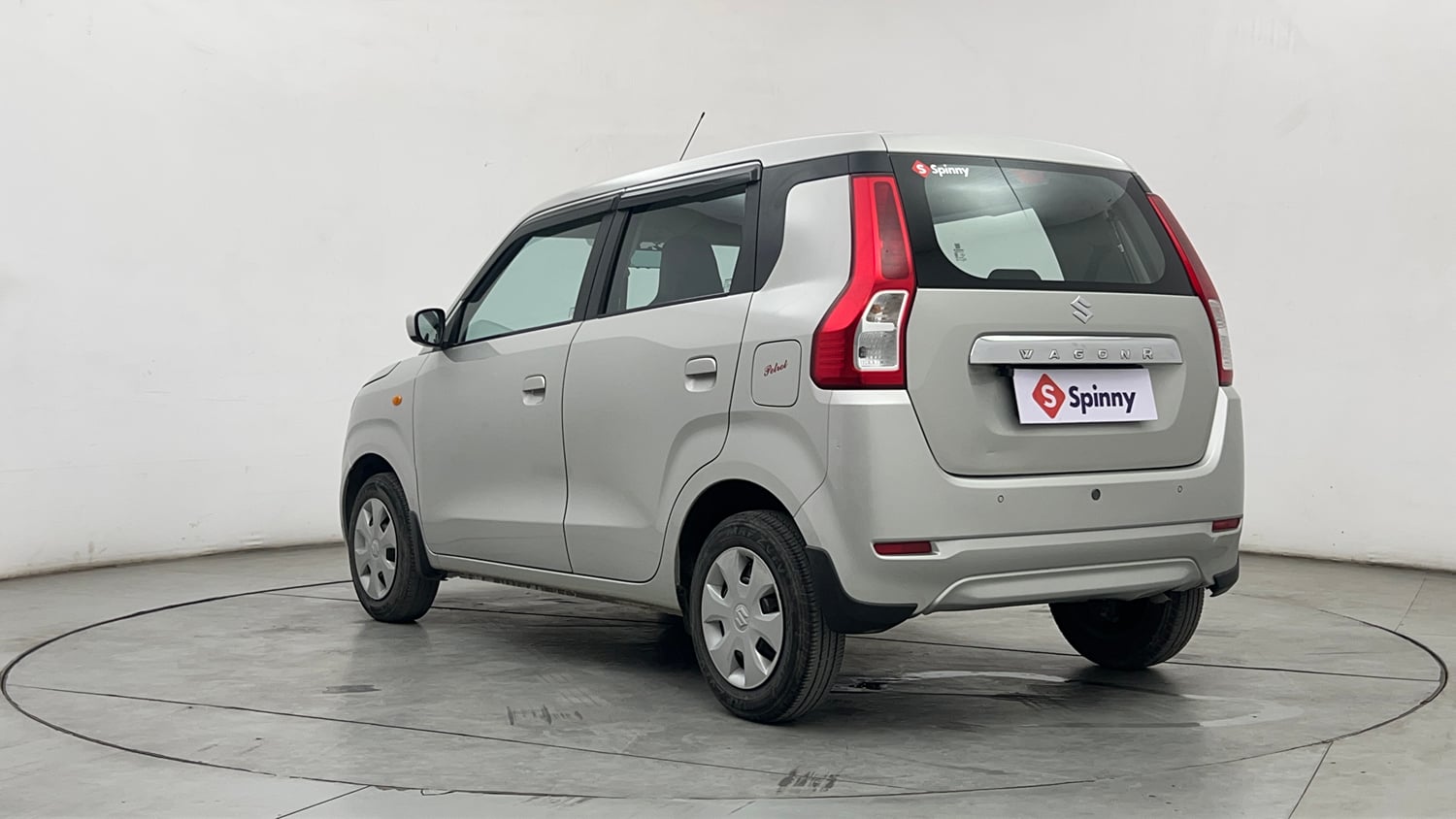 Used 2021 Maruti Suzuki Wagon R VXi (O) 1.2 AMT Petrol Automatic exterior LEFT REAR CORNER VIEW