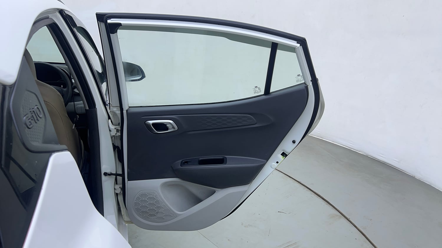 Used 2020 Hyundai Grand i10 Nios Sportz AMT 1.2 Kappa VTVT Petrol Automatic interior RIGHT REAR DOOR OPEN VIEW