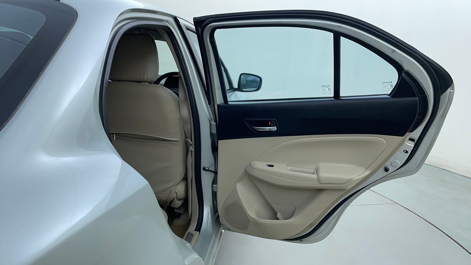 Used 2018 Maruti Suzuki Dzire ZXi Petrol Manual interior RIGHT REAR DOOR OPEN VIEW
