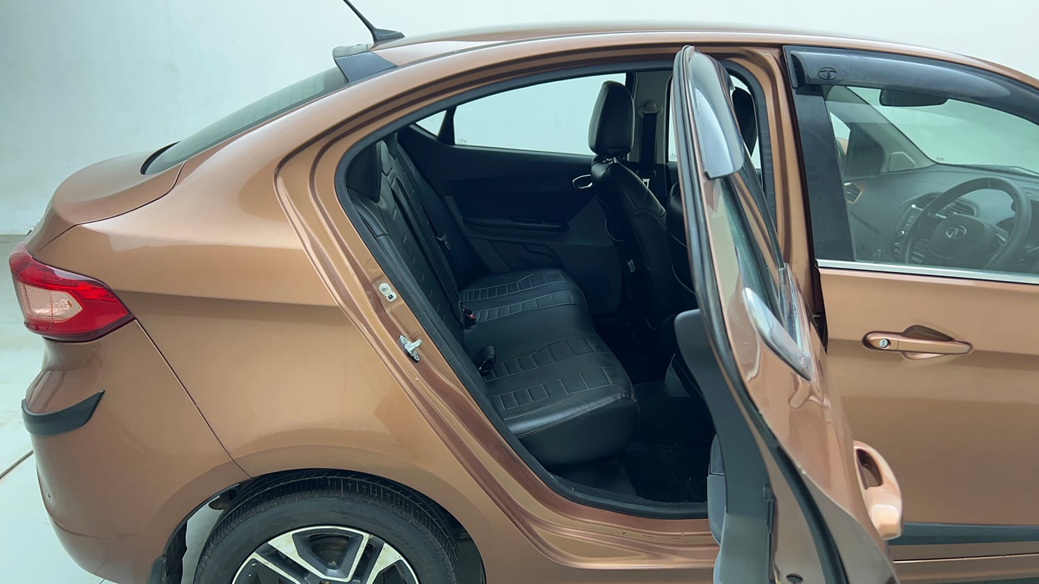 Used 2018 Tata Tigor Revotron XZA Petrol Automatic interior RIGHT SIDE REAR DOOR CABIN VIEW