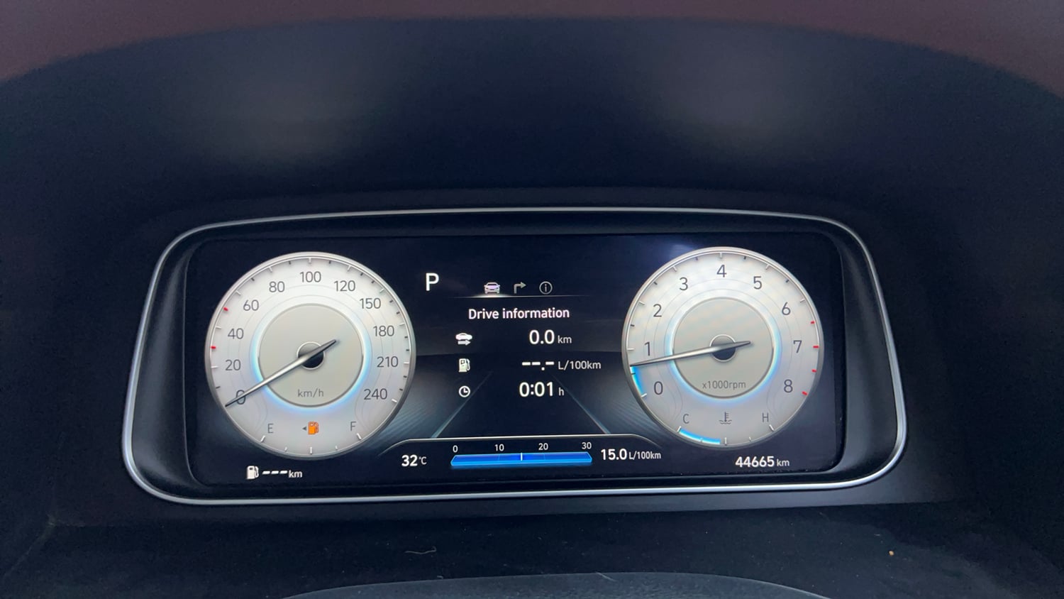 Used 2021 Hyundai Alcazar Platinum (O) 6 STR 2.0 Petrol AT Petrol Automatic interior CLUSTERMETER VIEW