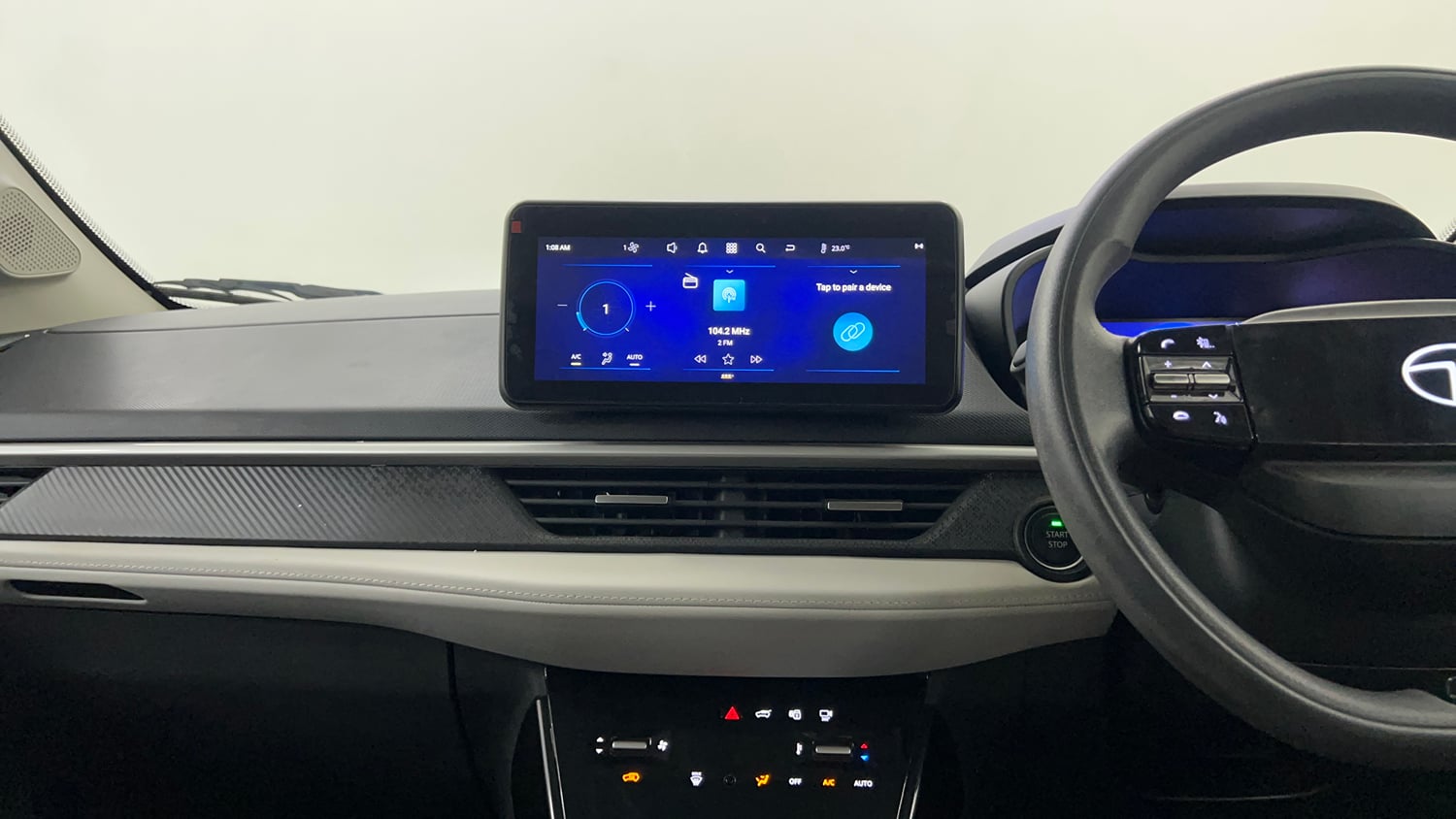 Used 2024 Tata Nexon Creative Plus S 1.2 Revotron Petrol 7DCA Petrol Automatic interior MUSIC SYSTEM & AC CONTROL VIEW