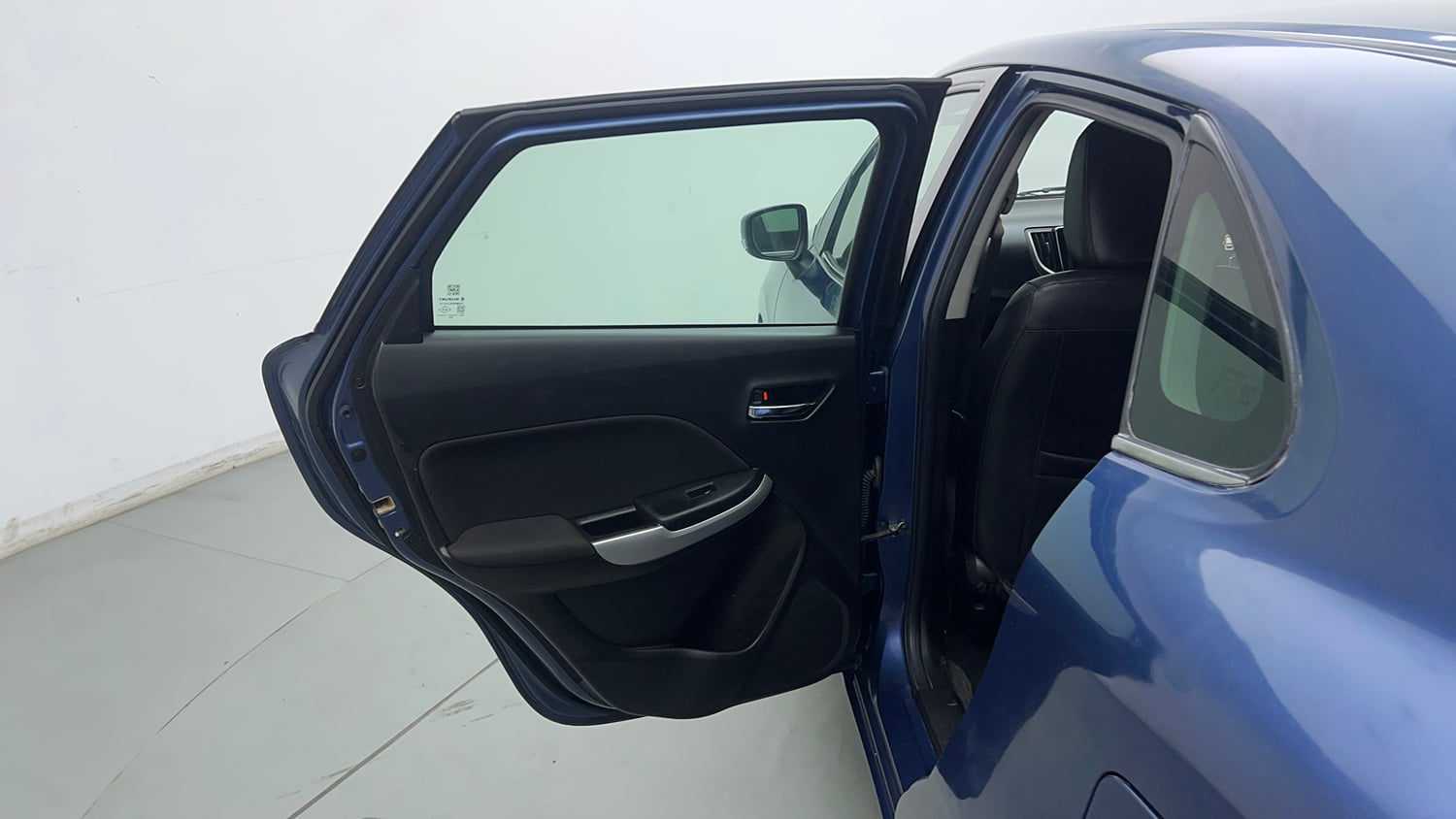 Used 2017 Maruti Suzuki Baleno Alpha 1.2 Petrol Manual interior LEFT REAR DOOR OPEN VIEW