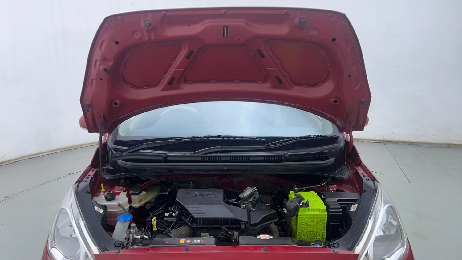Used 2022 Hyundai Santro Sportz Petrol Manual engine ENGINE & BONNET OPEN FRONT VIEW