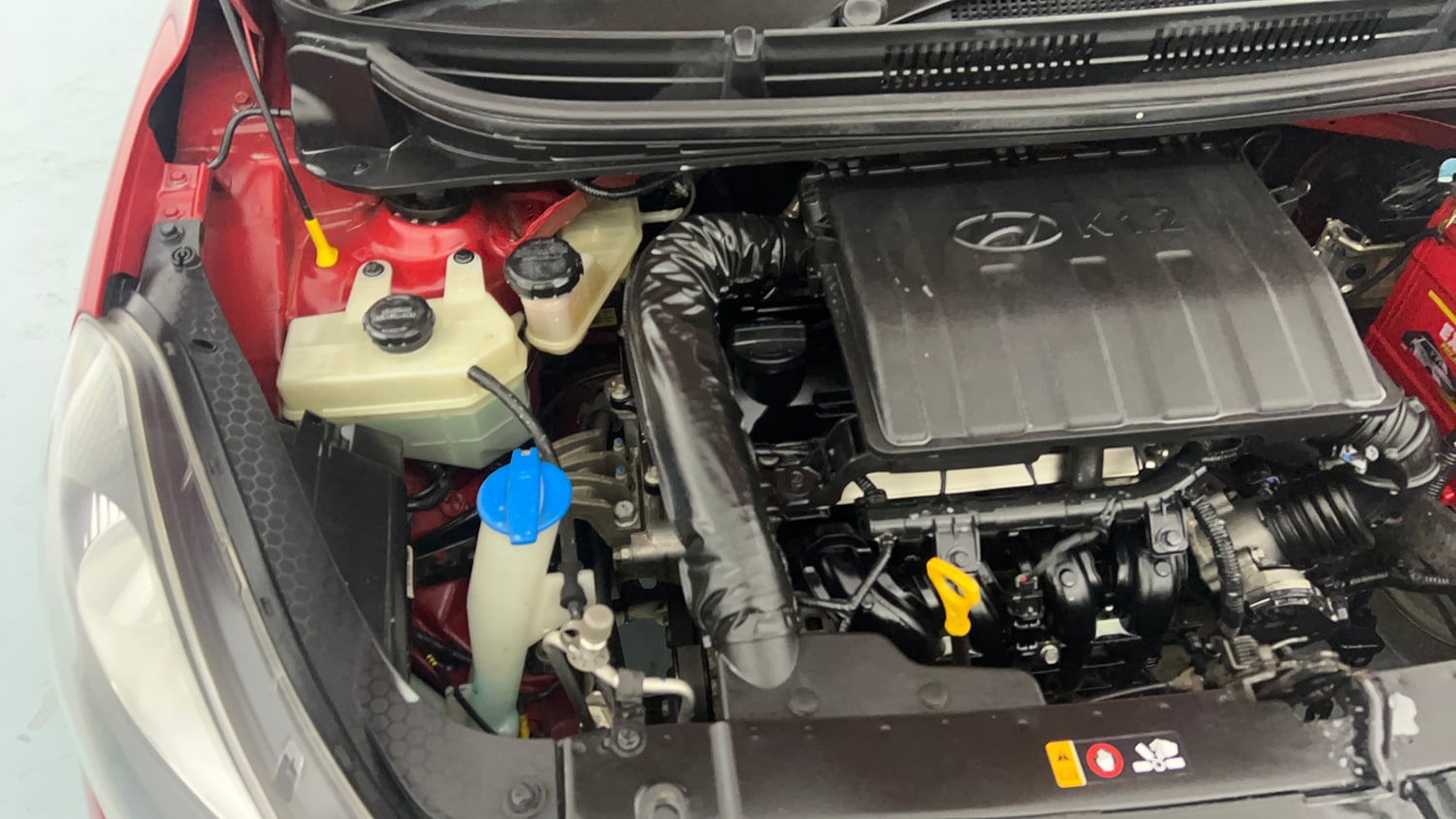 Used 2021 Hyundai Grand i10 Nios Magna Corporate Edition 1.2 Kappa VTVT Petrol Manual engine ENGINE RIGHT SIDE VIEW