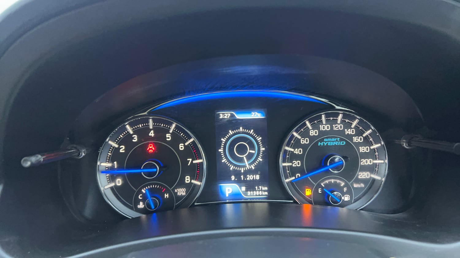 Used 2019 Maruti Suzuki Ciaz Alpha Hybrid 1.5 AT Petrol Automatic interior CLUSTERMETER VIEW