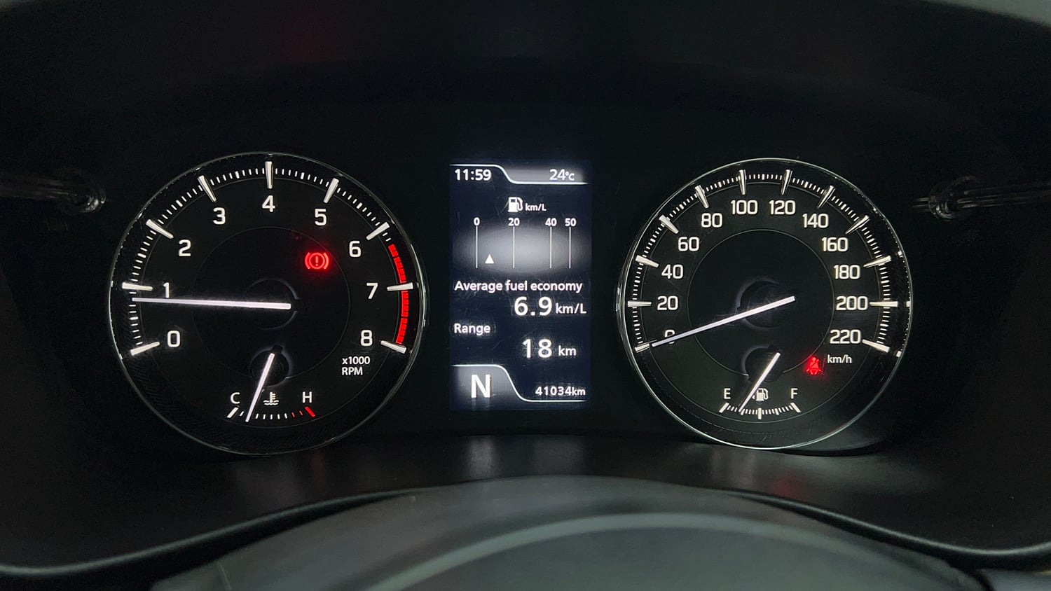 Used 2023 Toyota Glanza G AMT Petrol Automatic interior CLUSTERMETER VIEW