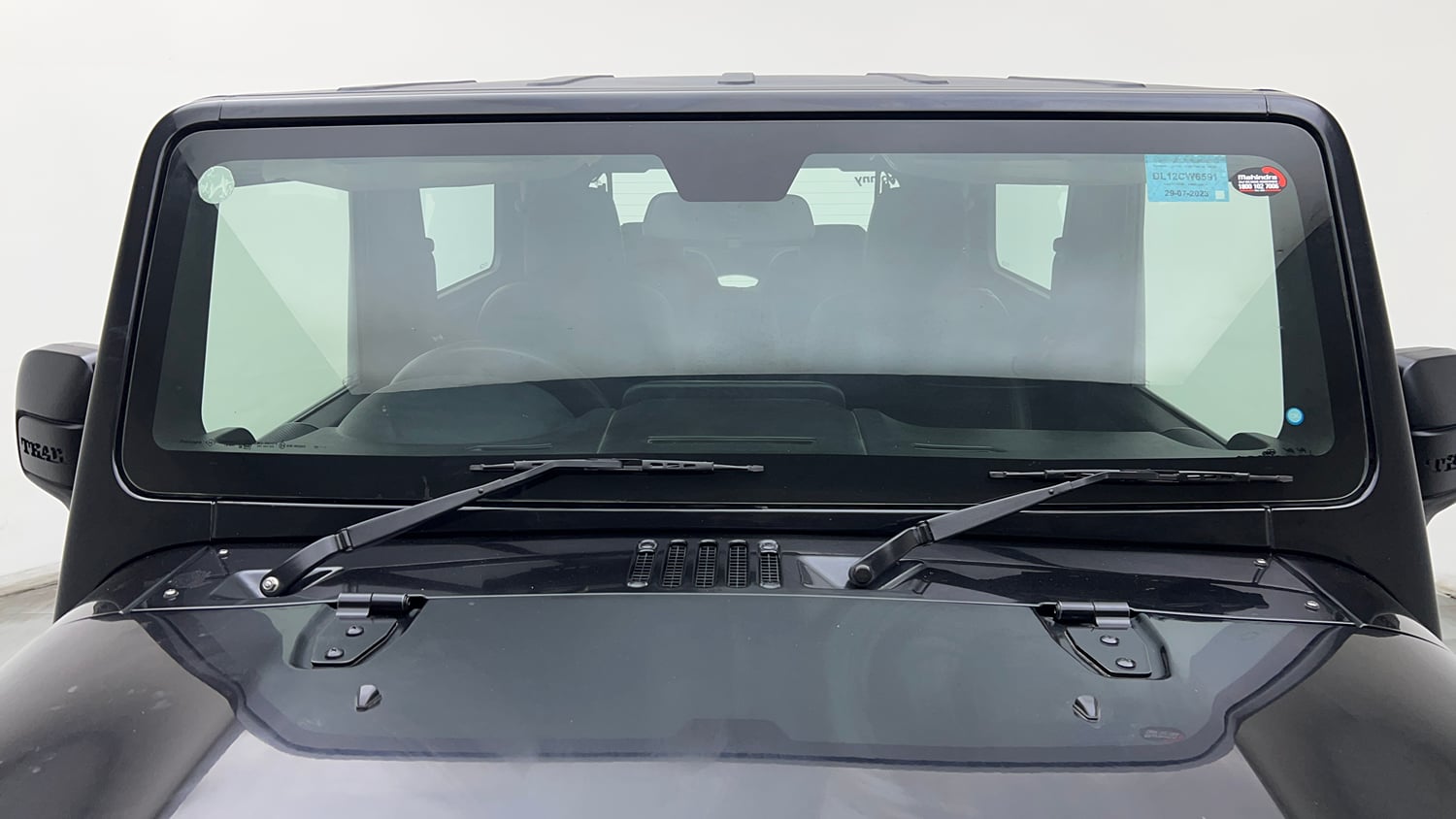 Used 2023 Mahindra Thar LX Hard Top Petrol MT 4WD Petrol Manual exterior FRONT WINDSHIELD VIEW