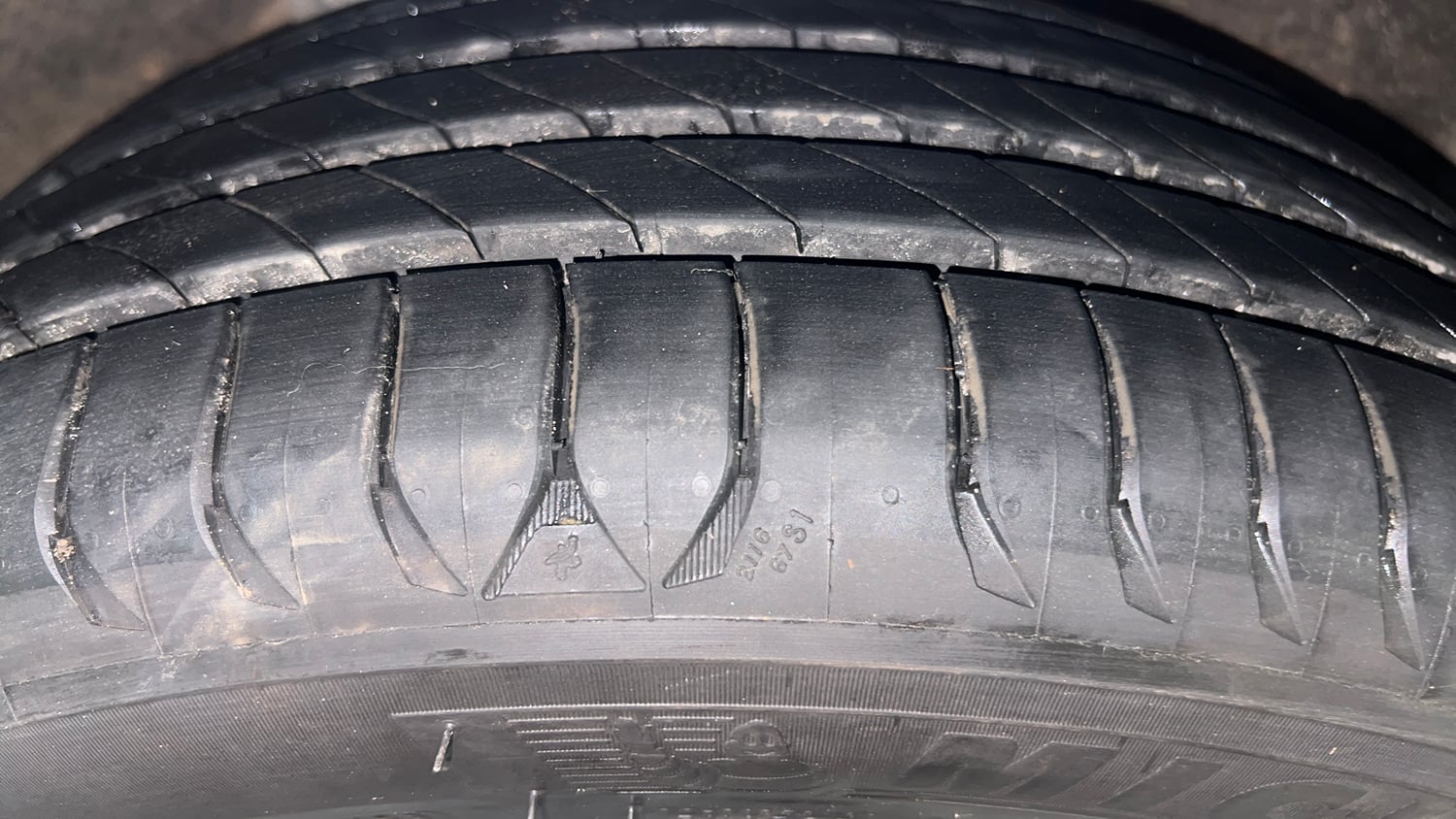 Used 2022 Honda City ZX CVT Petrol Petrol Automatic tyres RIGHT REAR TYRE TREAD VIEW