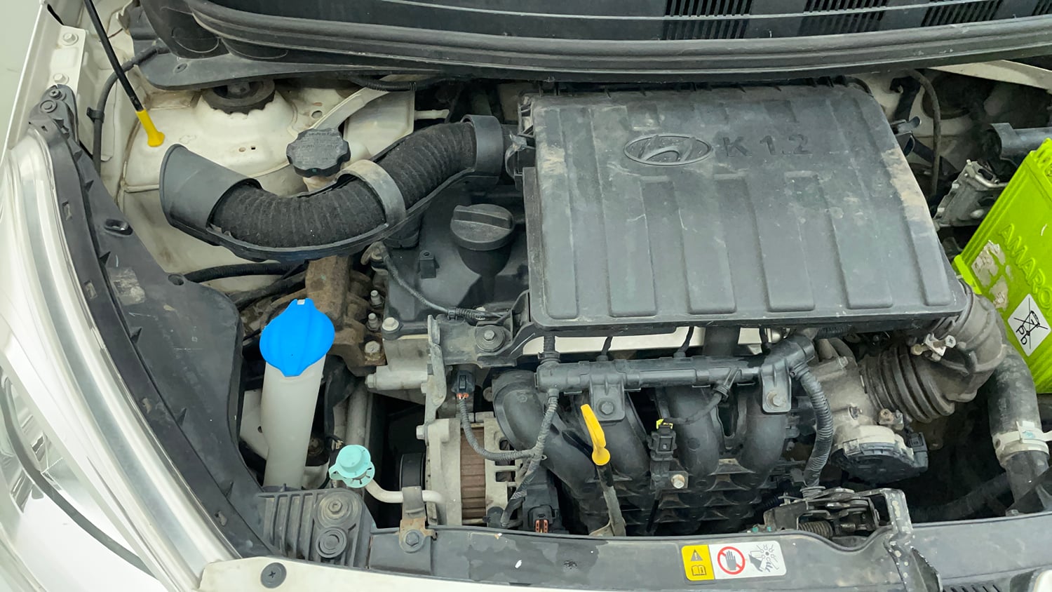 Used 2015 Hyundai Grand i10 Sportz 1.2 Kappa VTVT Petrol Manual engine ENGINE RIGHT SIDE VIEW