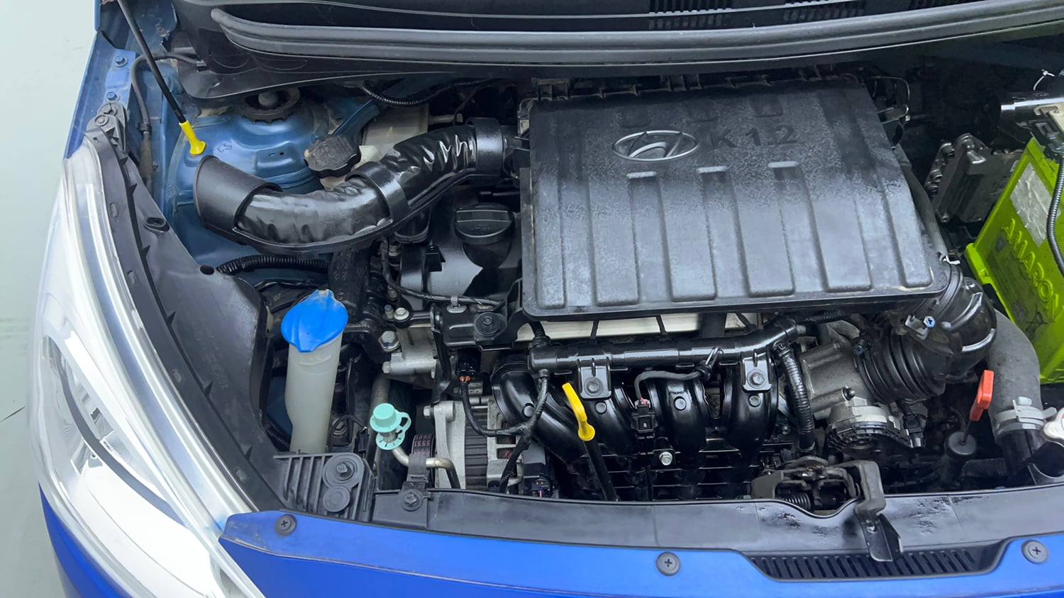 Used 2018 Hyundai Grand i10 Sportz AT 1.2 Kappa VTVT Petrol Automatic engine ENGINE RIGHT SIDE VIEW