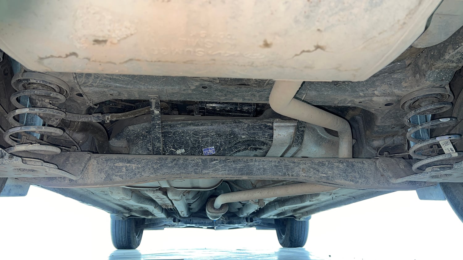 Used 2024 Hyundai Creta EX 1.5 Petrol Petrol Manual extra REAR UNDERBODY VIEW (TAKEN FROM REAR)