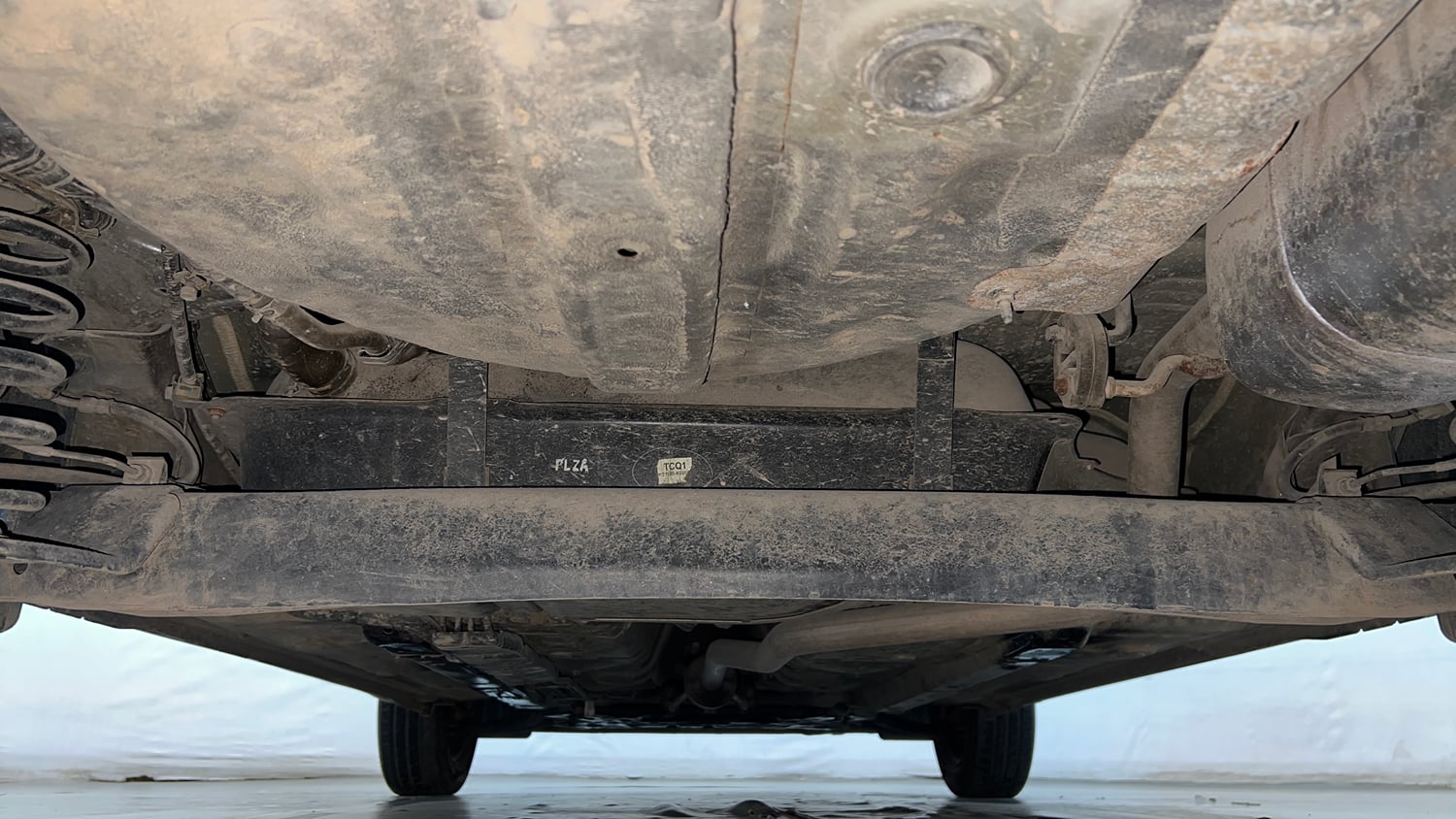 Used 2021 Hyundai Grand i10 Nios Magna 1.2 Kappa VTVT CNG Cng Manual extra REAR UNDERBODY VIEW (TAKEN FROM REAR)