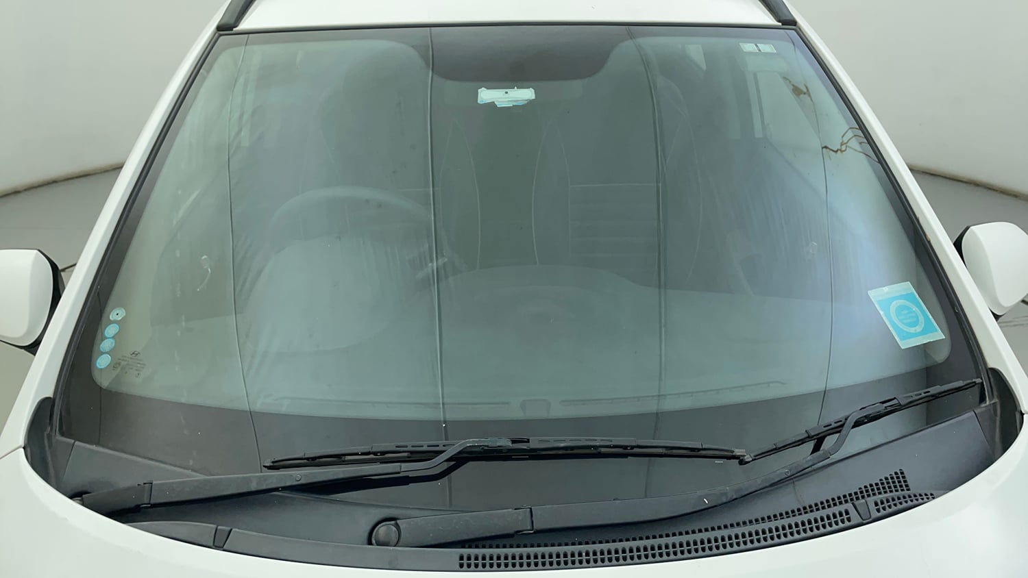 Used 2015 Hyundai Grand i10 Sportz 1.2 Kappa VTVT Petrol Manual exterior FRONT WINDSHIELD VIEW