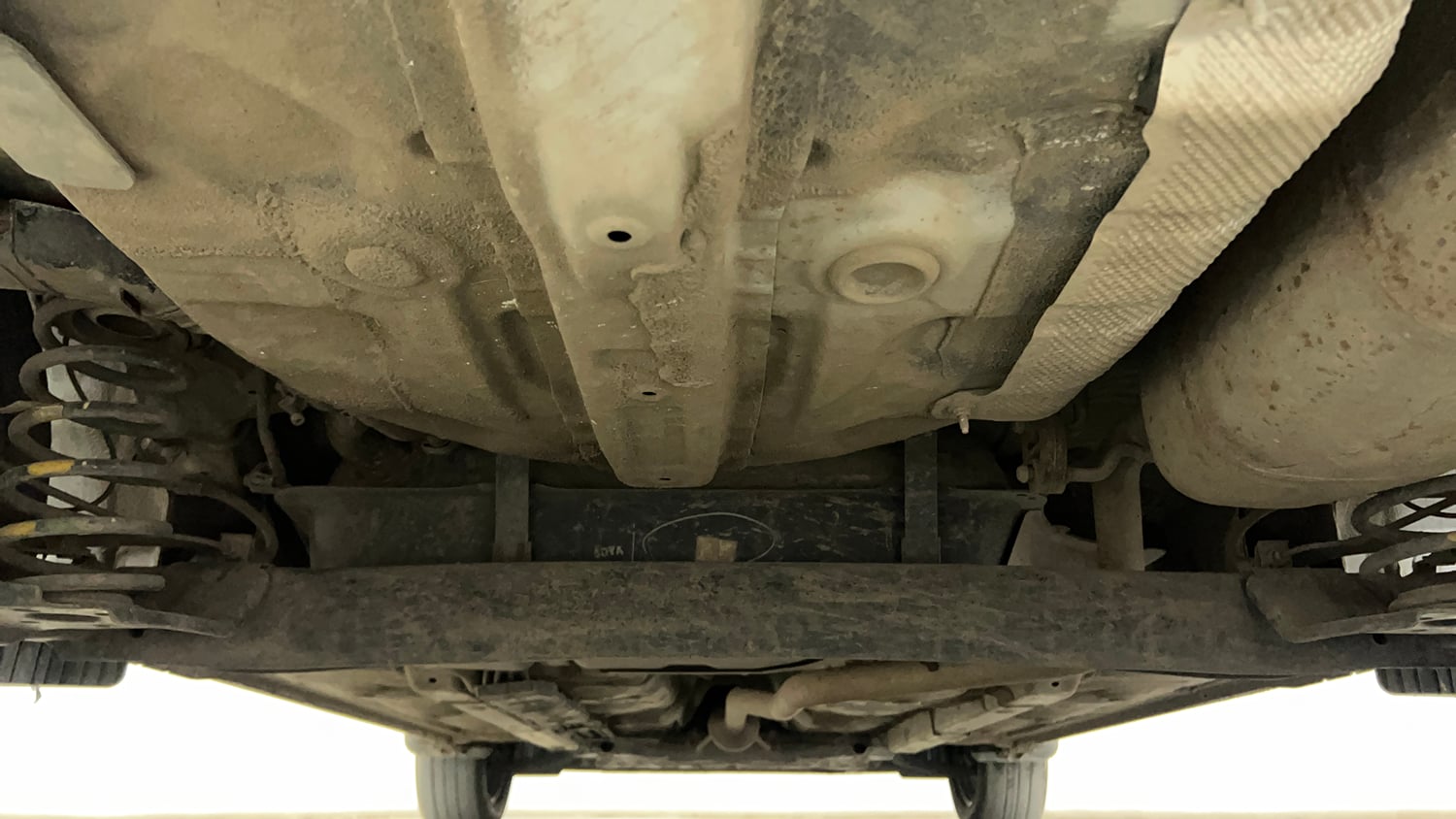Used 2023 Hyundai Grand i10 Nios Sportz 1.2 Kappa VTVT CNG Cng Manual extra REAR UNDERBODY VIEW (TAKEN FROM REAR)