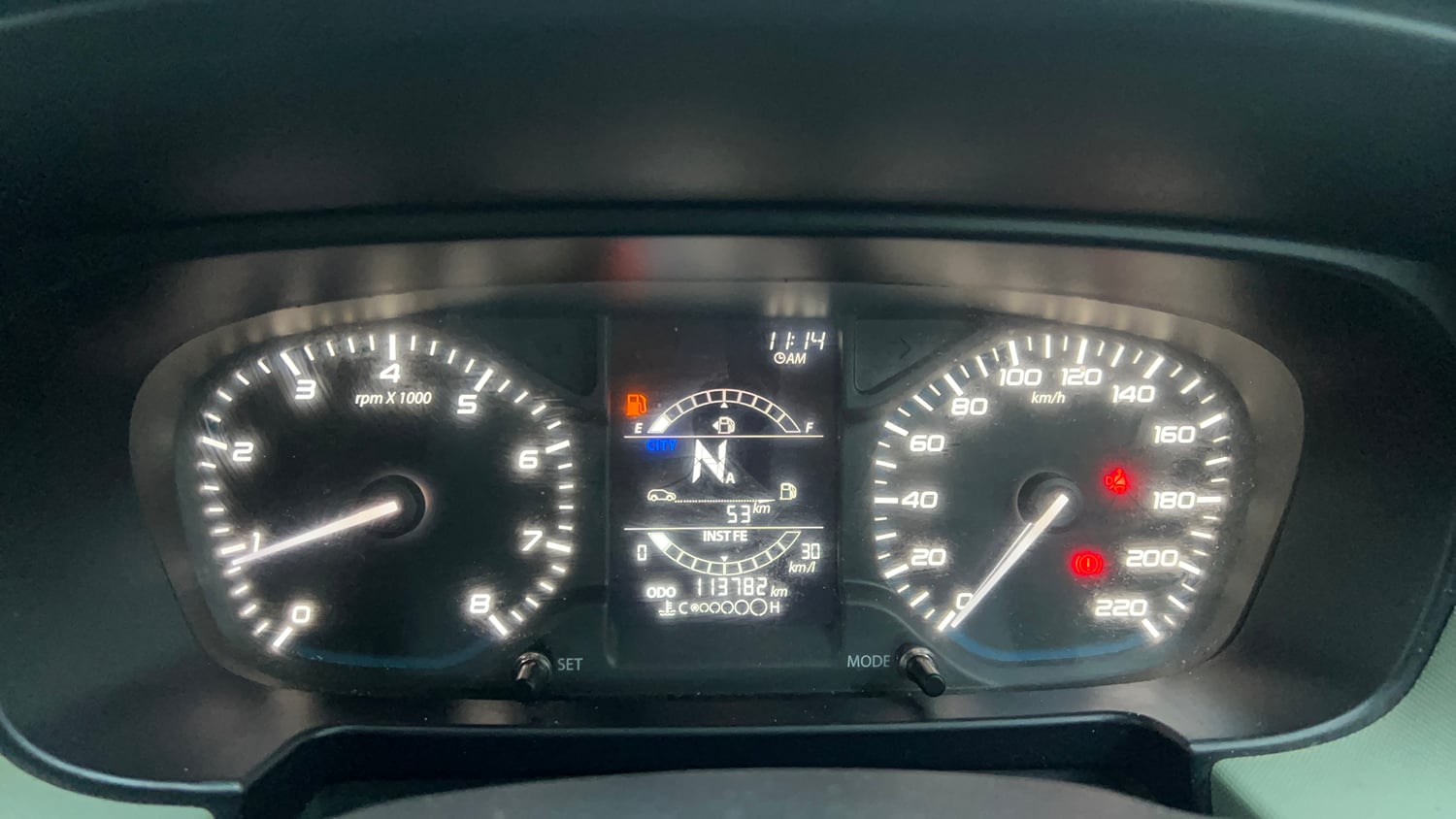 Used 2023 Tata Punch Adventure Rhythm Pack AMT Petrol Automatic interior CLUSTERMETER VIEW