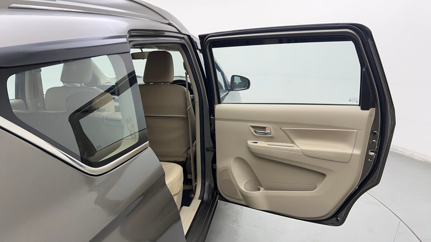 Used 2023 Maruti Suzuki Ertiga ZXi Plus Petrol Manual interior RIGHT REAR DOOR OPEN VIEW