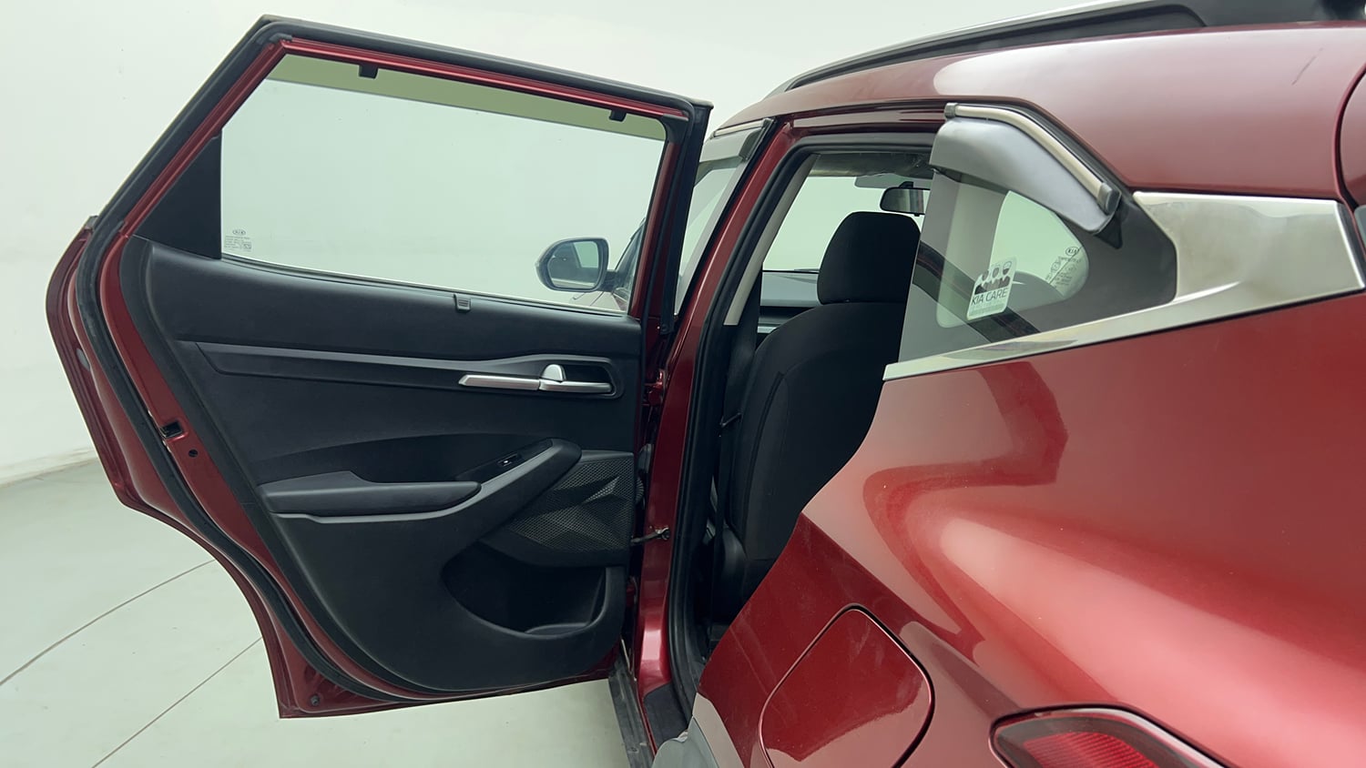 Used 2020 Kia Seltos HTK Plus 1.5 Petrol Manual interior LEFT REAR DOOR OPEN VIEW