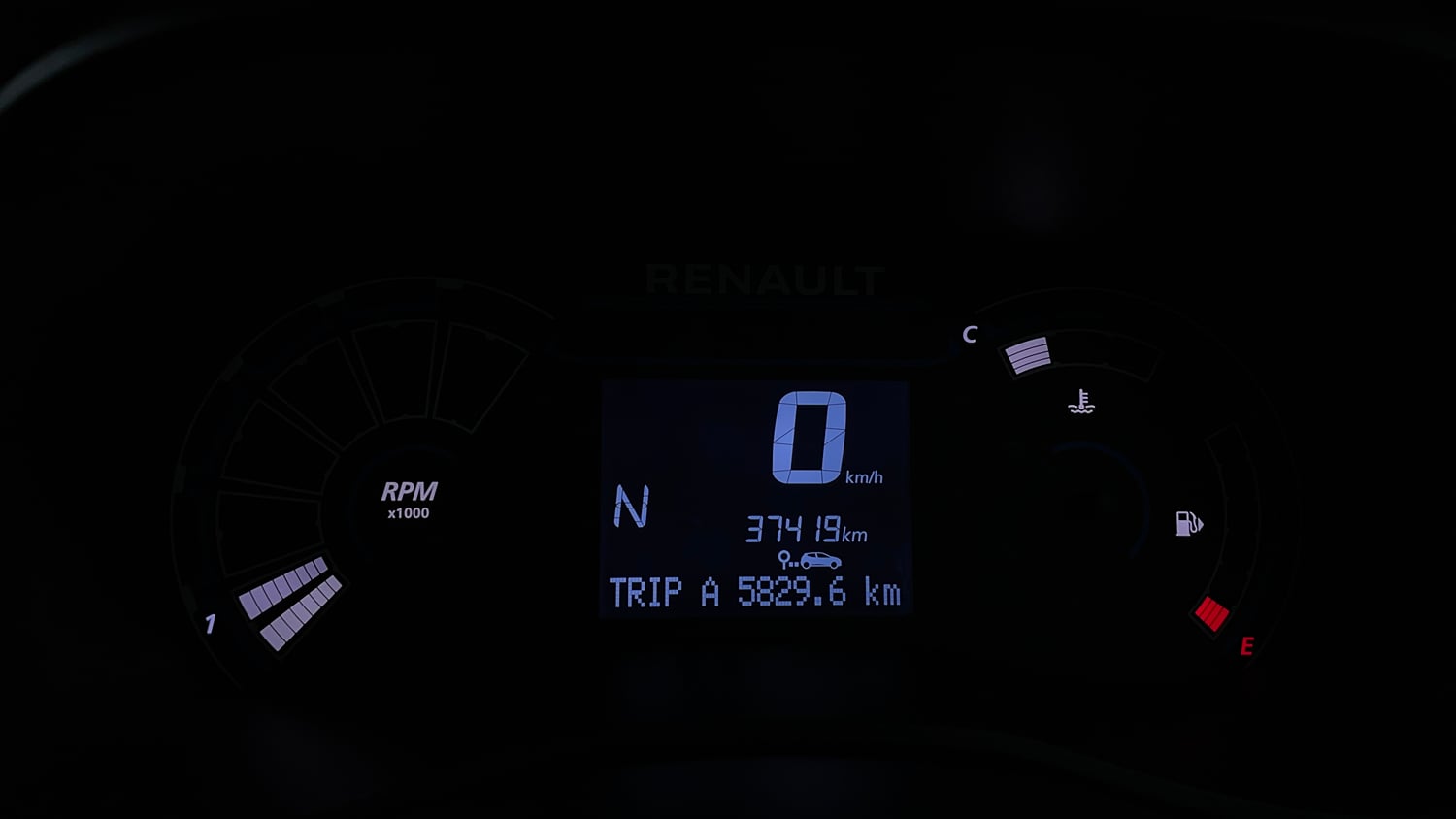 Used 2024 Renault Kwid CLIMBER AMT Petrol Automatic interior CLUSTERMETER VIEW