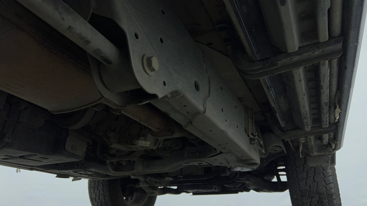 Used 2023 Mahindra Thar LX Hard Top Petrol MT 4WD Petrol Manual extra REAR RIGHT UNDERBODY VIEW