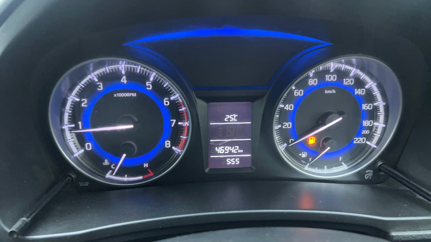 Used 2017 Maruti Suzuki Baleno Delta 1.2 Petrol Manual interior CLUSTERMETER VIEW