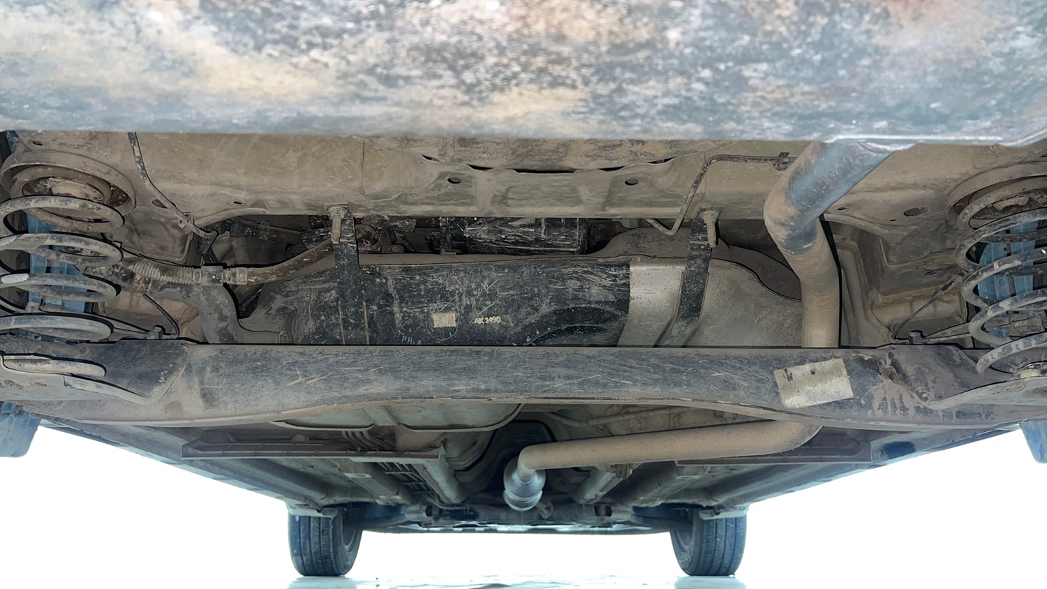 Used 2020 Kia Seltos HTK Plus 1.5 Petrol Manual extra REAR UNDERBODY VIEW (TAKEN FROM REAR)