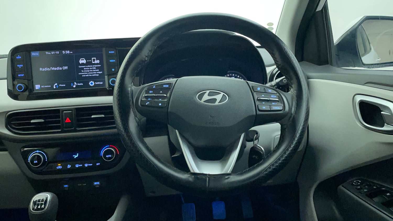 Used 2024 Hyundai Grand i10 Nios Sportz 1.2 Kappa VTVT Petrol Manual interior STEERING VIEW