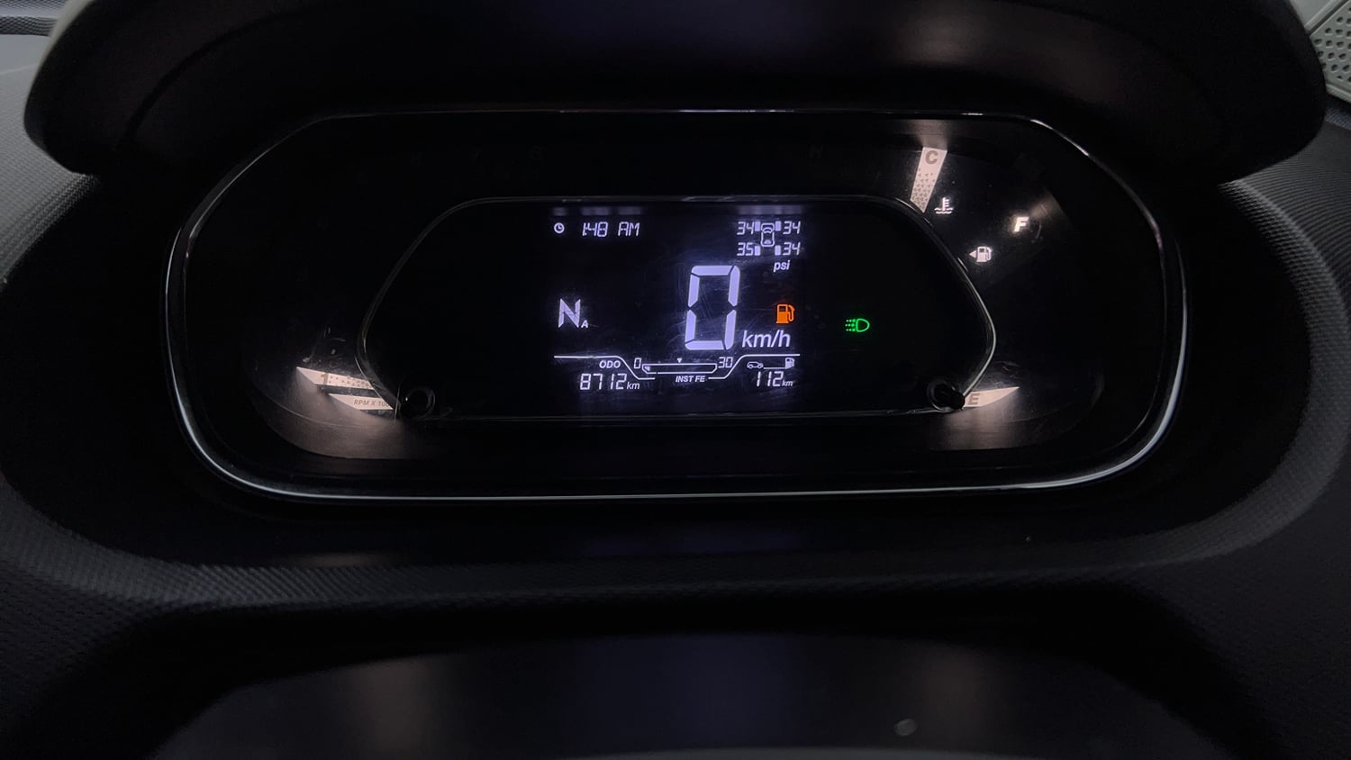 Used 2023 Tata Tiago XZA Plus Petrol Automatic interior CLUSTERMETER VIEW