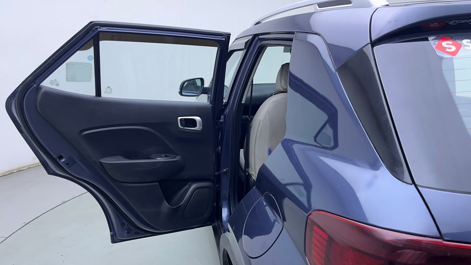 Used 2021 Hyundai Venue S Plus 1.2 Petrol Petrol Manual interior LEFT REAR DOOR OPEN VIEW