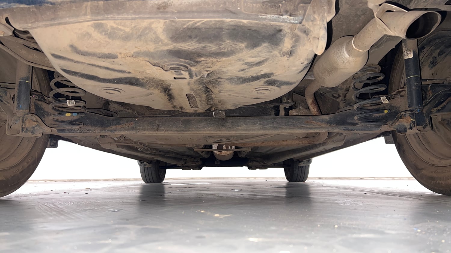 Used 2019 Maruti Suzuki Baleno RS 1.0 Petrol Manual extra REAR UNDERBODY VIEW (TAKEN FROM REAR)