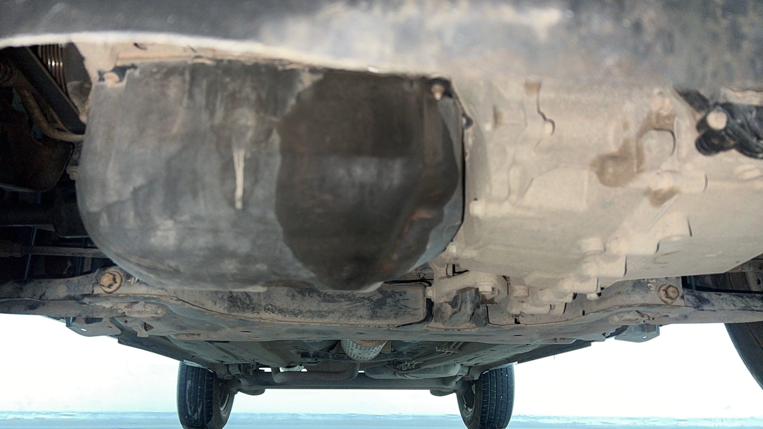 Used 2018 Ford EcoSport Trend + 1.5L Ti-VCT AT Petrol Automatic extra FRONT LEFT UNDERBODY VIEW