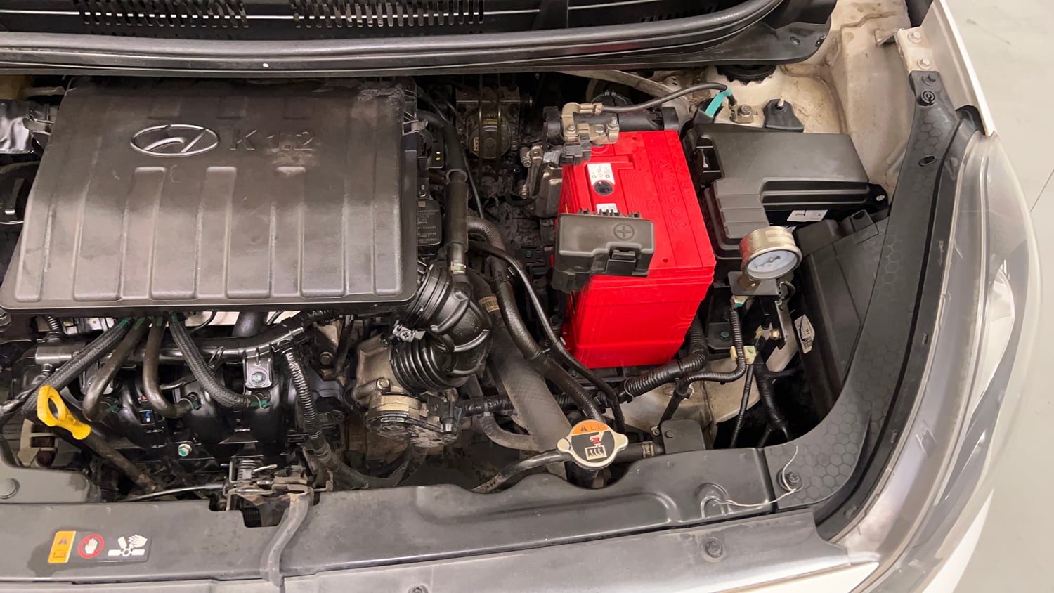 Used 2021 Hyundai Grand i10 Nios Sportz 1.2 Kappa VTVT CNG Cng Manual engine ENGINE LEFT SIDE VIEW
