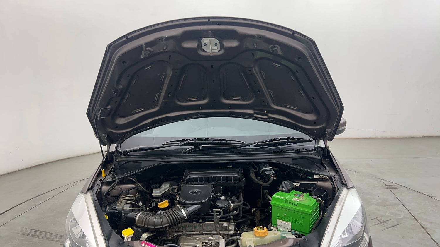 Used 2019 Tata Tiago Revotron XZ Petrol Manual engine ENGINE & BONNET OPEN FRONT VIEW