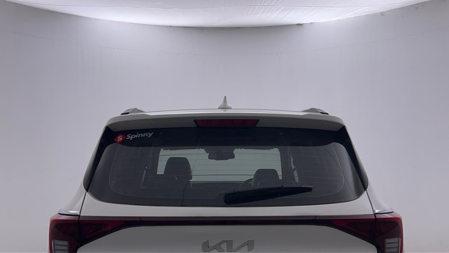 Used 2022 Kia Carens Luxury 1.4 Petrol 7 STR Petrol Manual exterior BACK WINDSHIELD VIEW