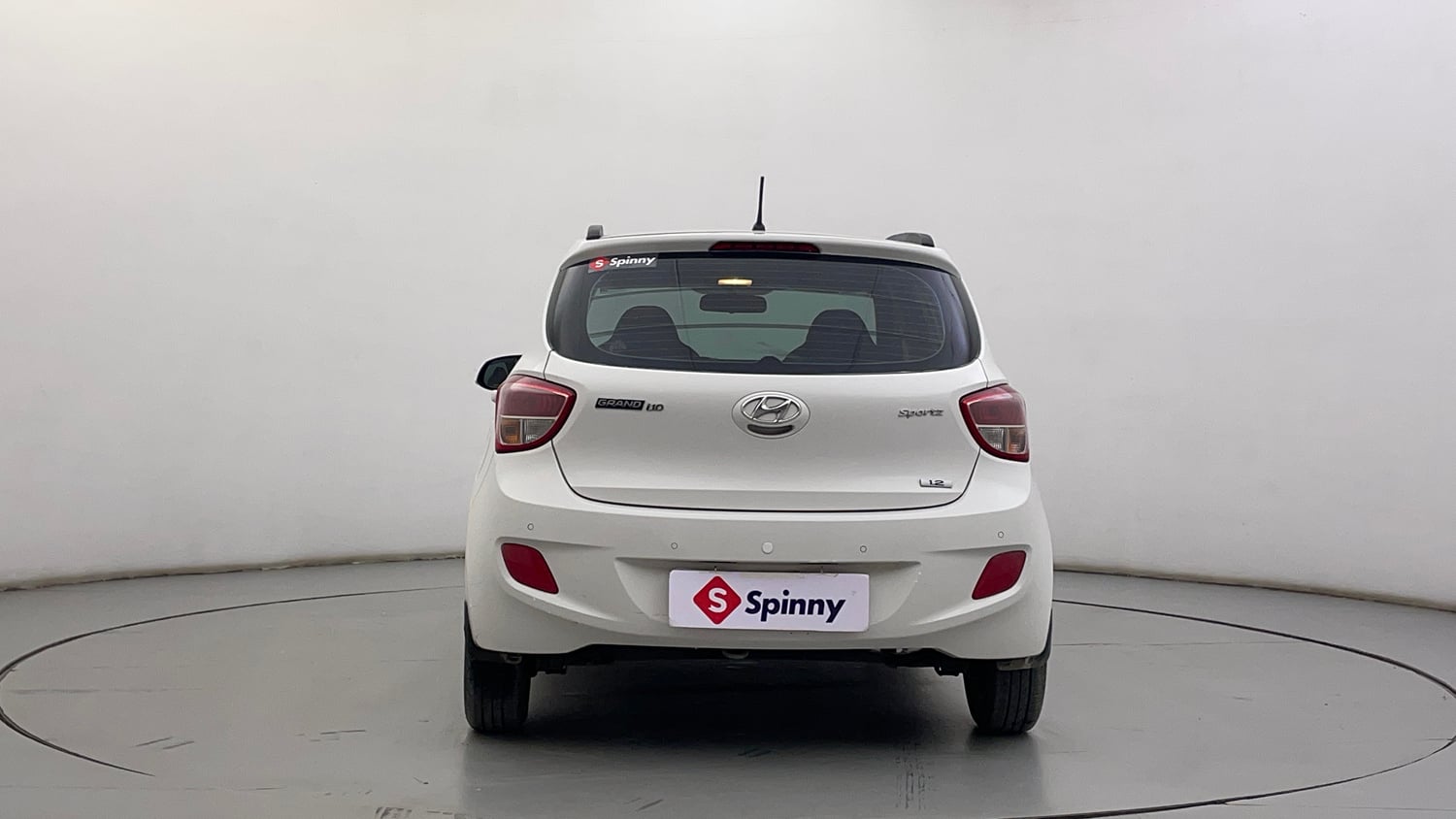 Used 2015 Hyundai Grand i10 Sportz 1.2 Kappa VTVT Petrol Manual exterior BACK VIEW