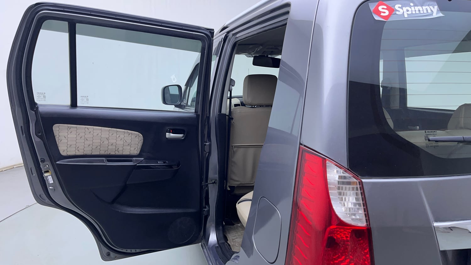 Used 2020 Maruti Suzuki Wagon R 1.0 VXI AMT Petrol Automatic interior LEFT REAR DOOR OPEN VIEW