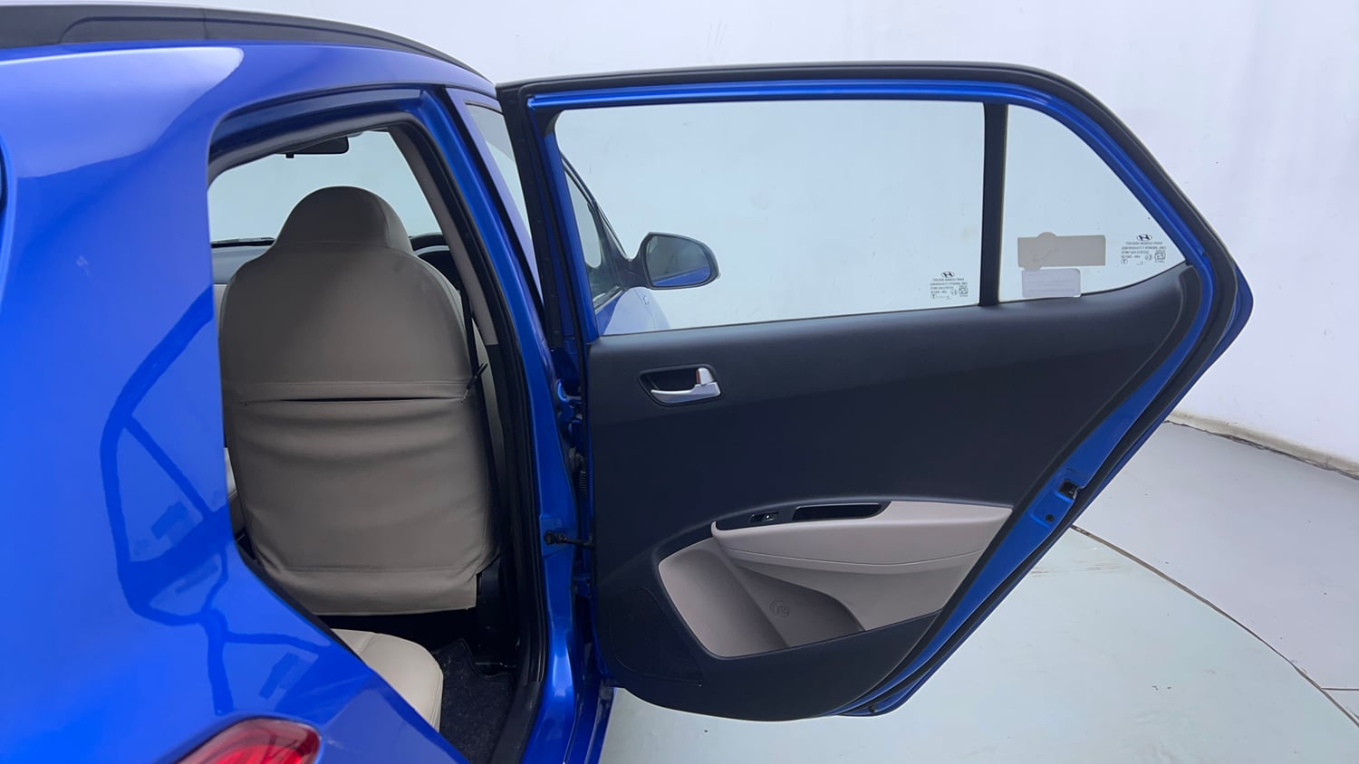 Used 2018 Hyundai Grand i10 Sportz AT 1.2 Kappa VTVT Petrol Automatic interior RIGHT REAR DOOR OPEN VIEW