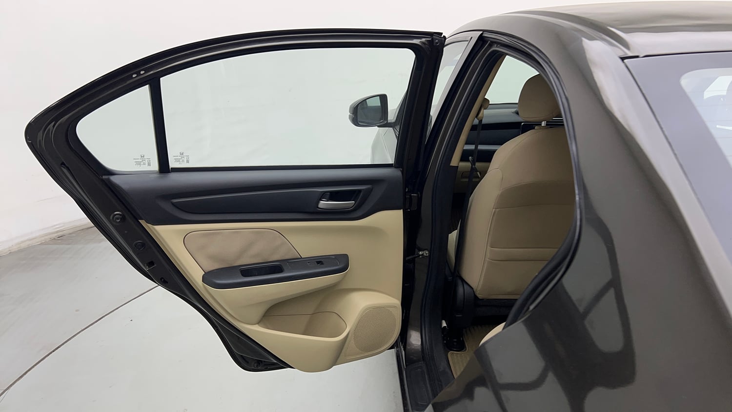 Used 2019 Honda Amaze 1.2 V CVT Petrol Petrol Automatic interior LEFT REAR DOOR OPEN VIEW