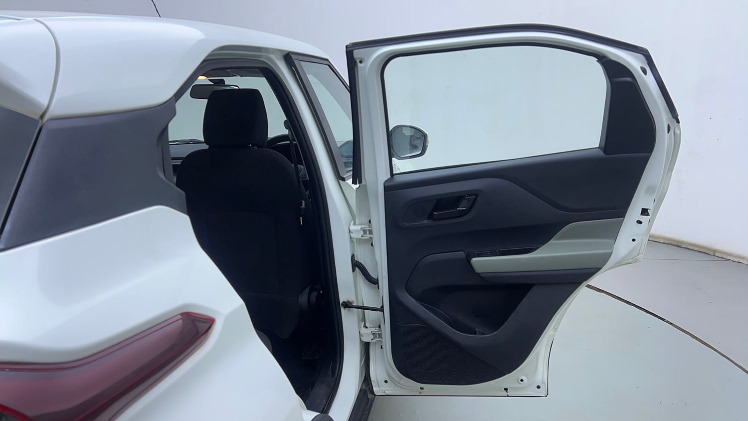 Used 2023 Tata Punch Adventure Rhythm Pack AMT Petrol Automatic interior RIGHT REAR DOOR OPEN VIEW