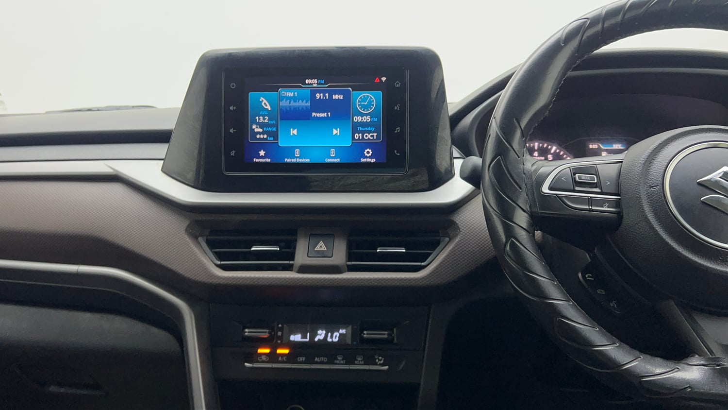Used 2022 Maruti Suzuki Brezza ZXi Petrol Manual interior MUSIC SYSTEM & AC CONTROL VIEW